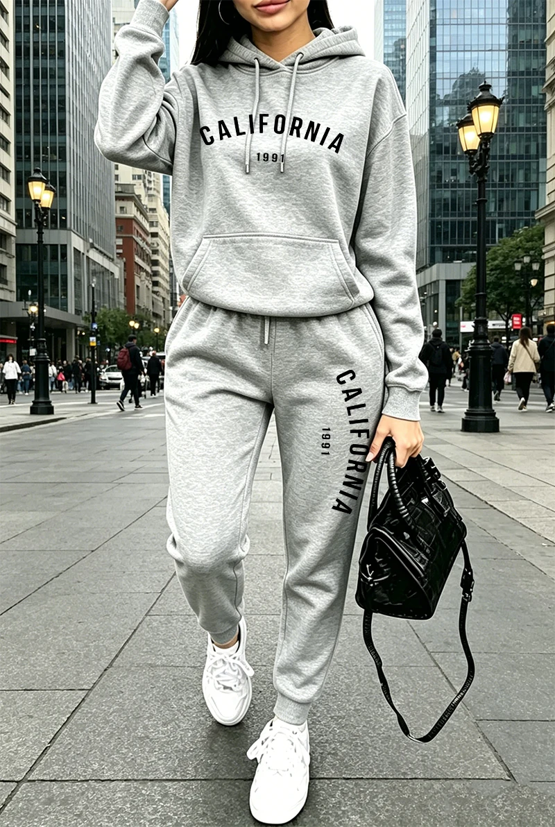 Winter Clothing Women'S - Gorąca Wyprzedaż: Damski Dres z Nadrukiem,