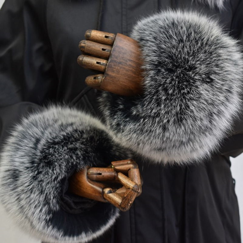 Winter Clothing Deals - Mankiety z futra lisa dla kobiet