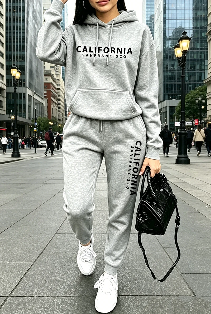 Winter Clothing Women'S - Wysokiej jakości damski dres z nadrukiem,