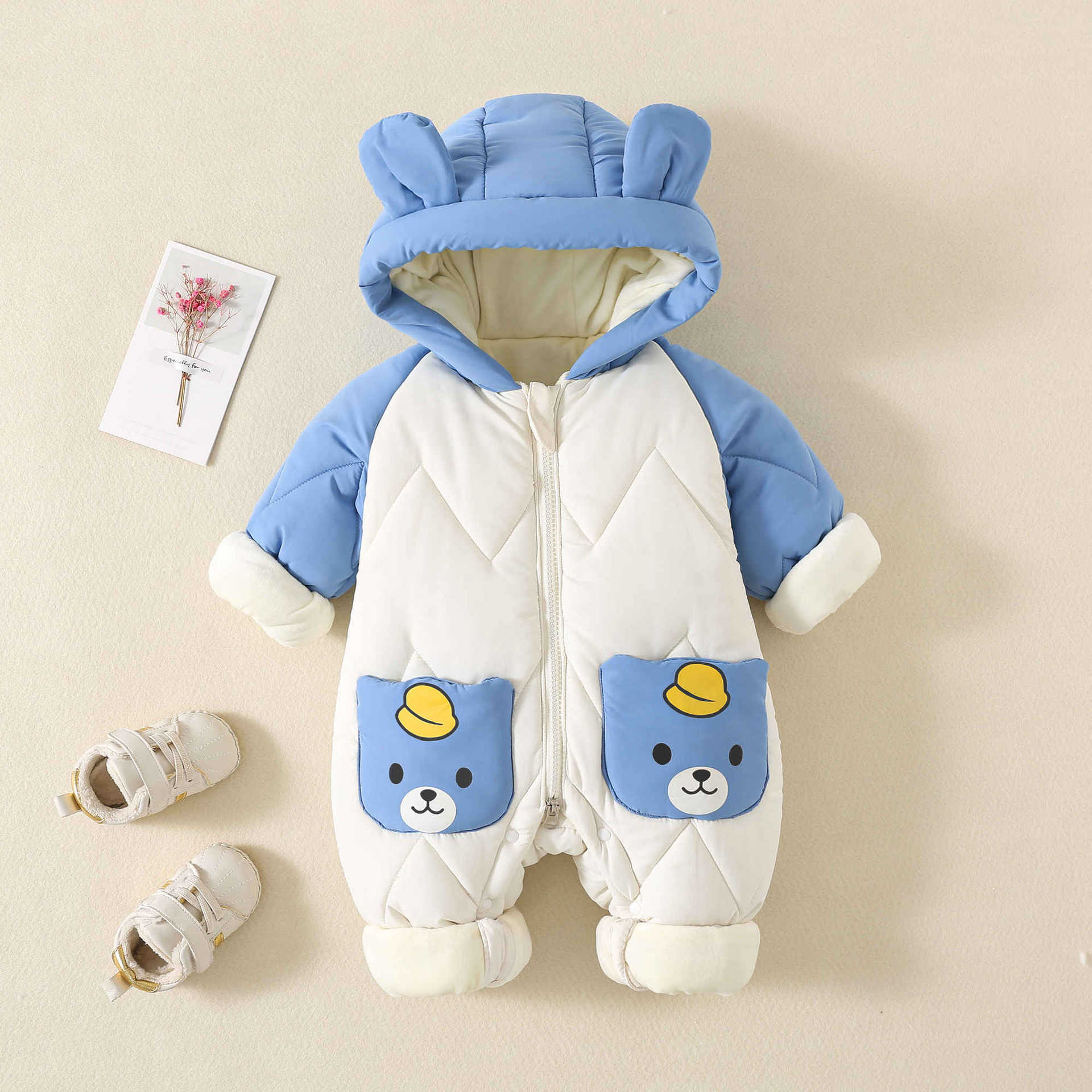 Winter Clothing Baby - Zimowe ubranka dziecięce z futrzaną podszewką,