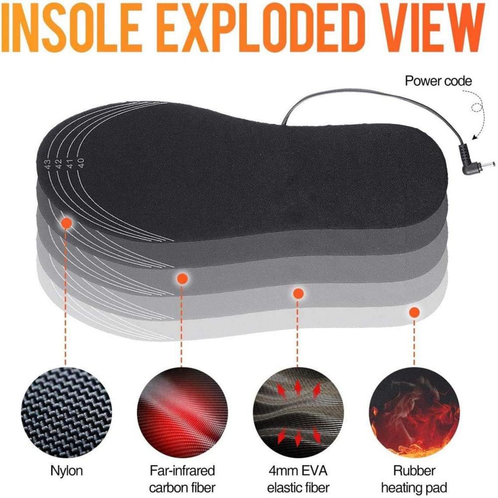 Wkładki grzewcze USB Tolex, ła – Heated Insole Rechargeable recenzja i cena