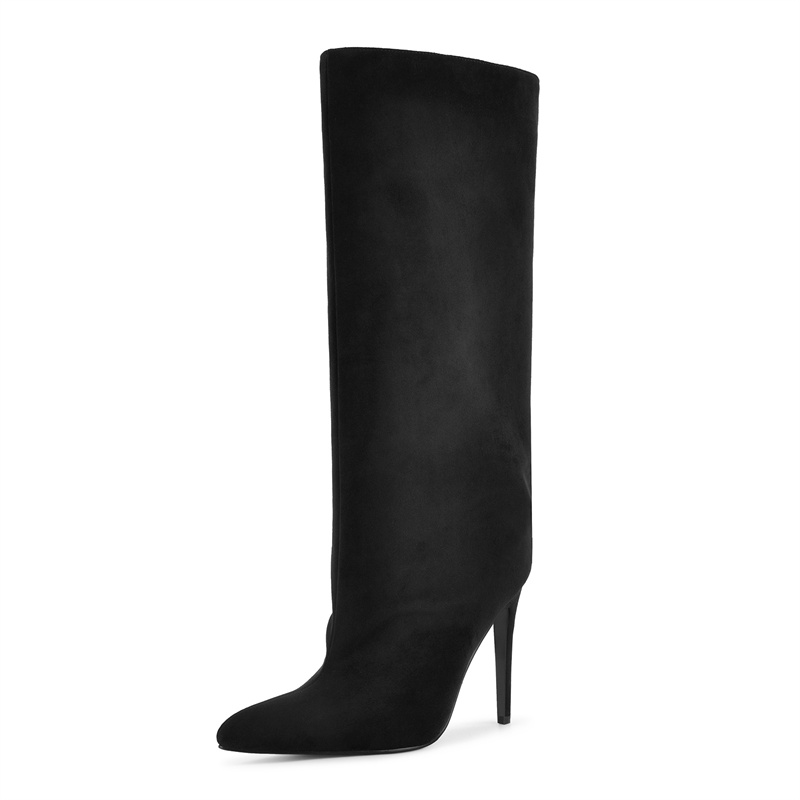 Onlymaker Czarne Kozaki za Kol – Winter Clothing Women'S recenzja i cena