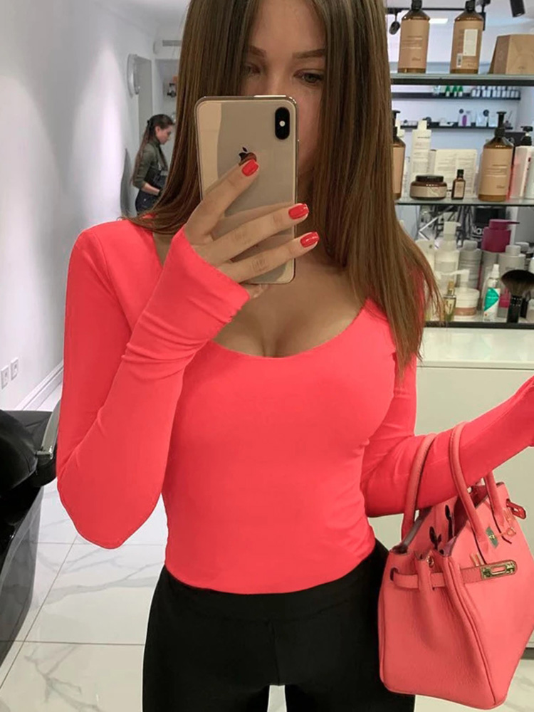 Pomarańczowe neonowe body dams – Winter Clothing Outfits recenzja i cena