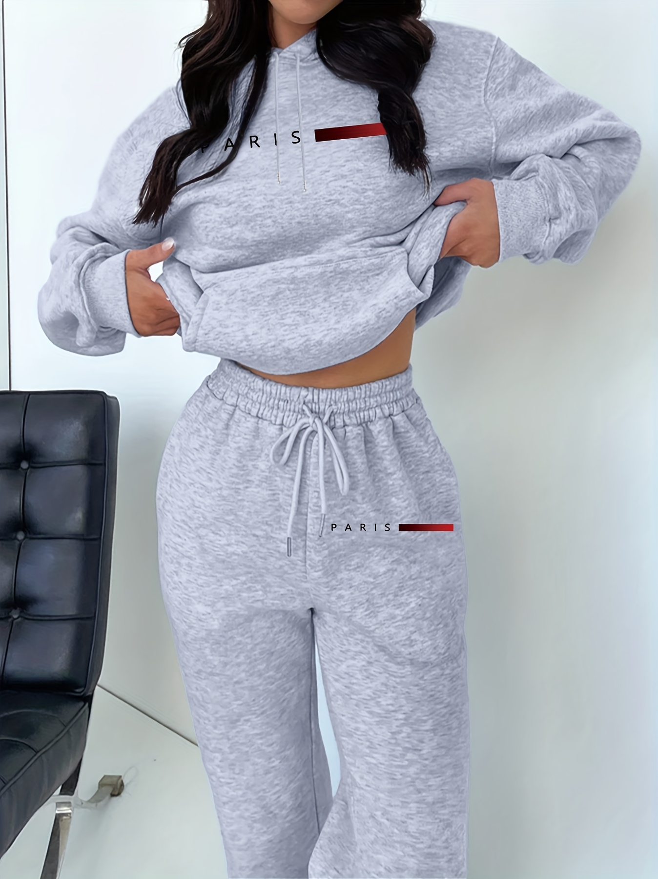 Nowe damskie zestawy: bluza z  – Winter Clothing Women'S recenzja i cena