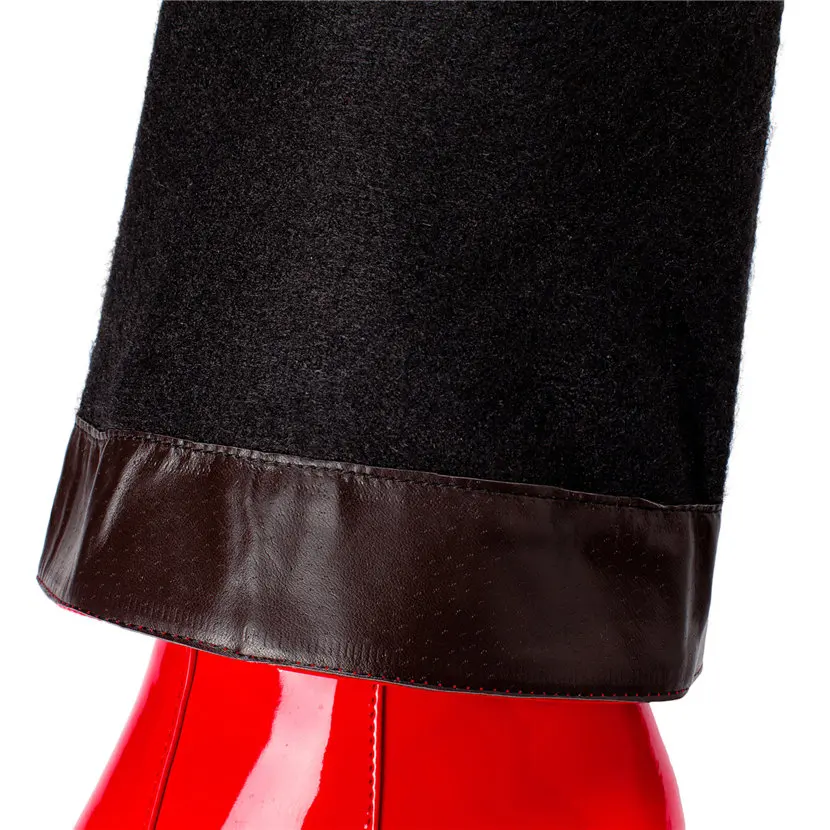 Red White Patent Leather Women – Winter Clothing Women'S recenzja i cena