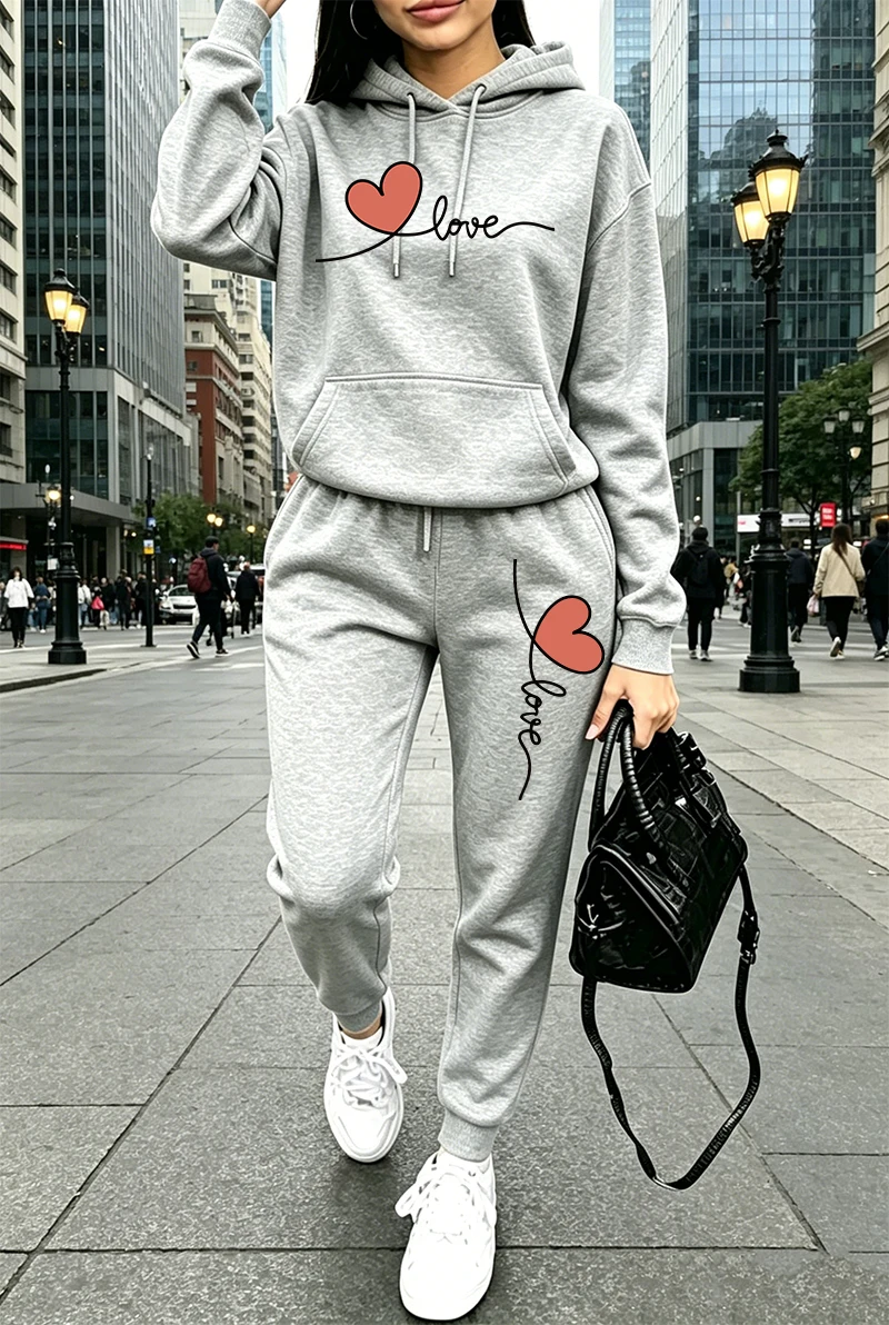 Damski dres z nadrukiem, casua – Winter Clothing Women'S recenzja i cena