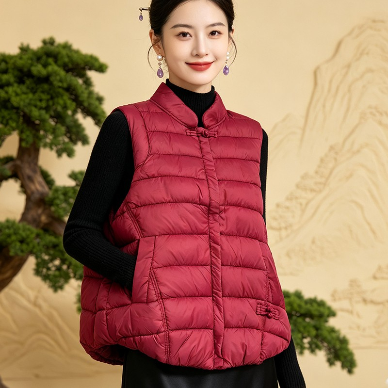 Damska kamizelka w stylu chińs – Winter Clothing Deals recenzja i cena