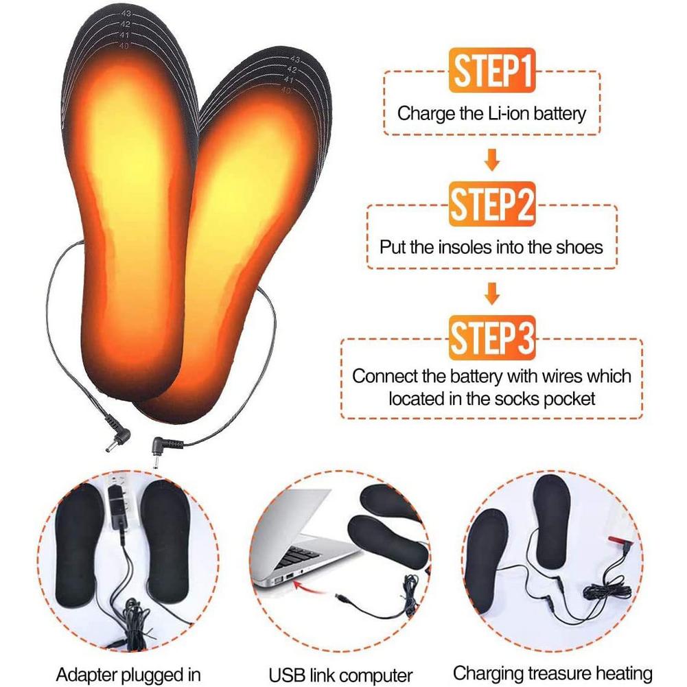 Podgrzewane wkładki do butów ł – Heated Insole Rechargeable recenzja i cena