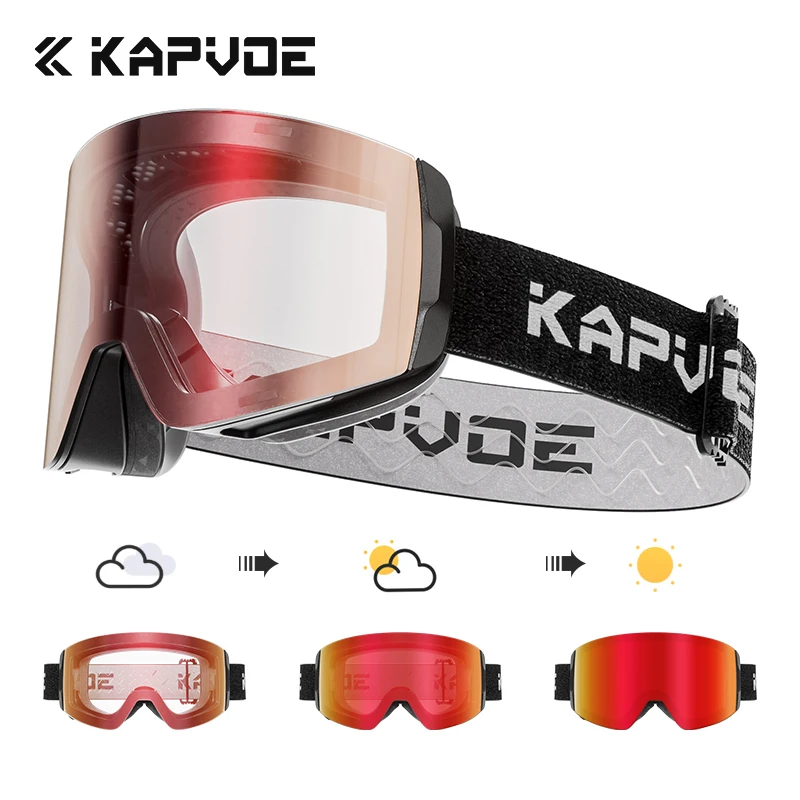 KAPVOE Magnetyczne Gogle Śnież – Snow Goggle Uv recenzja i cena